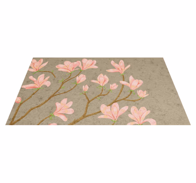 Floral Blossom Display floral vinyl carpet - TenStickers