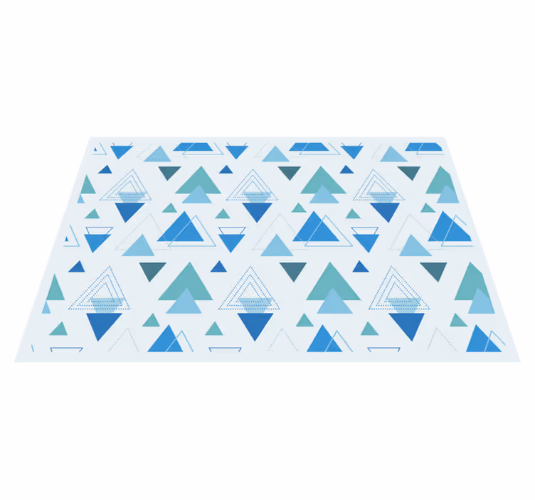 Geometric Triangles geometric vinyl carpet - TenStickers
