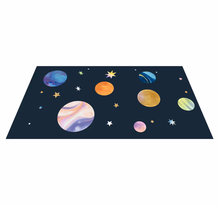 Cosmic Space star vinyl carpet - TenStickers