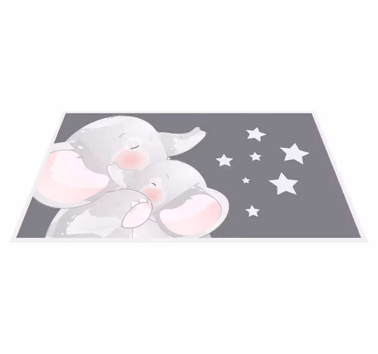 Sleeping Elephants kids vinyl carpet - TenStickers
