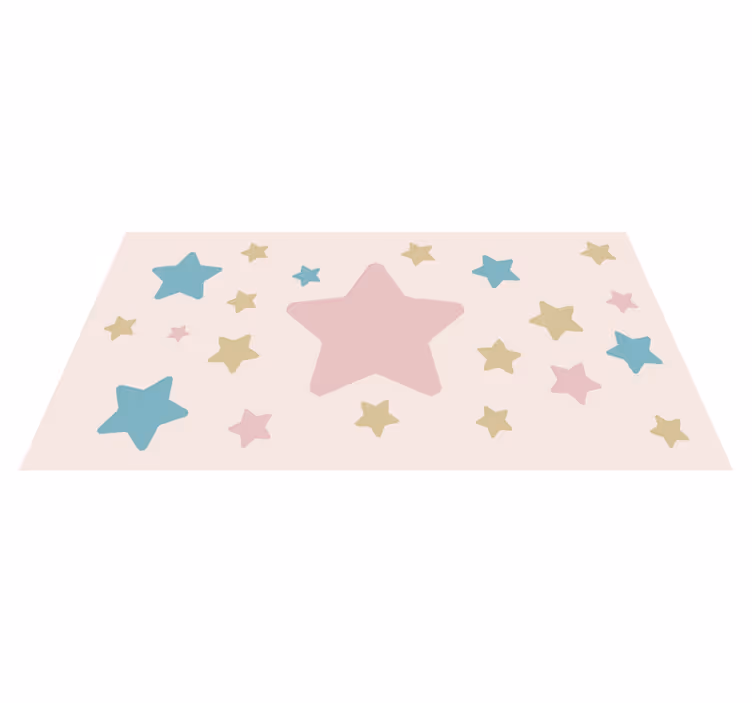 Celestial Motif star vinyl carpet - TenStickers