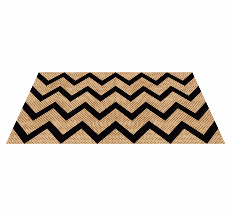 Chevron Textured geometric vinyl carpet - TenStickers