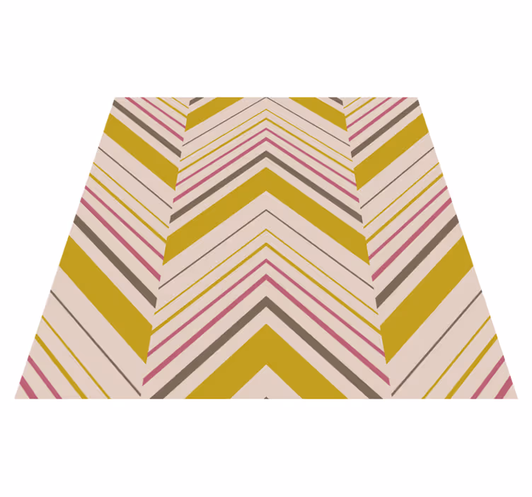 Chevron Stripes striped vinyl carpet - TenStickers