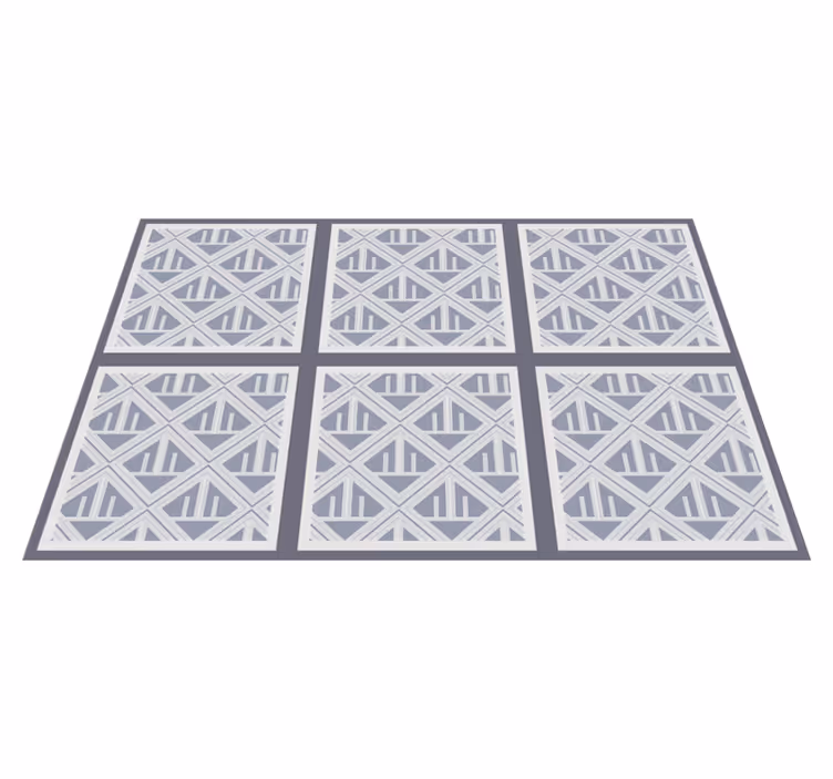 Geometric vinyl carpet geometric pattern array - TenStickers