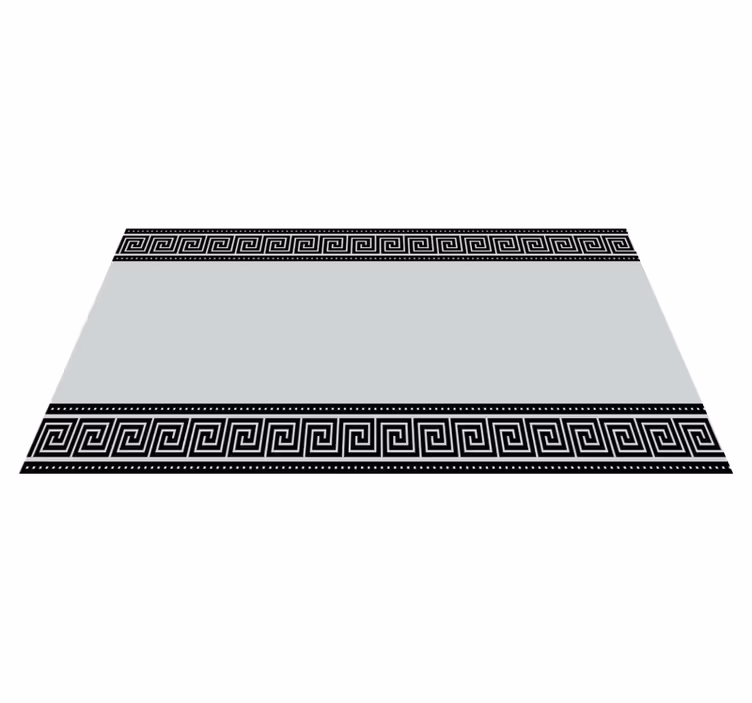 Greek Fret Border geometric vinyl carpet - TenStickers
