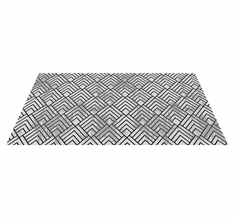 Angular Chevron geometric vinyl carpet - TenStickers