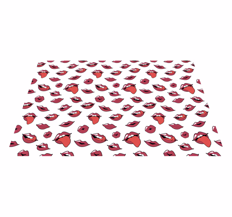 Pop art lips teen vinyl carpet - TenStickers