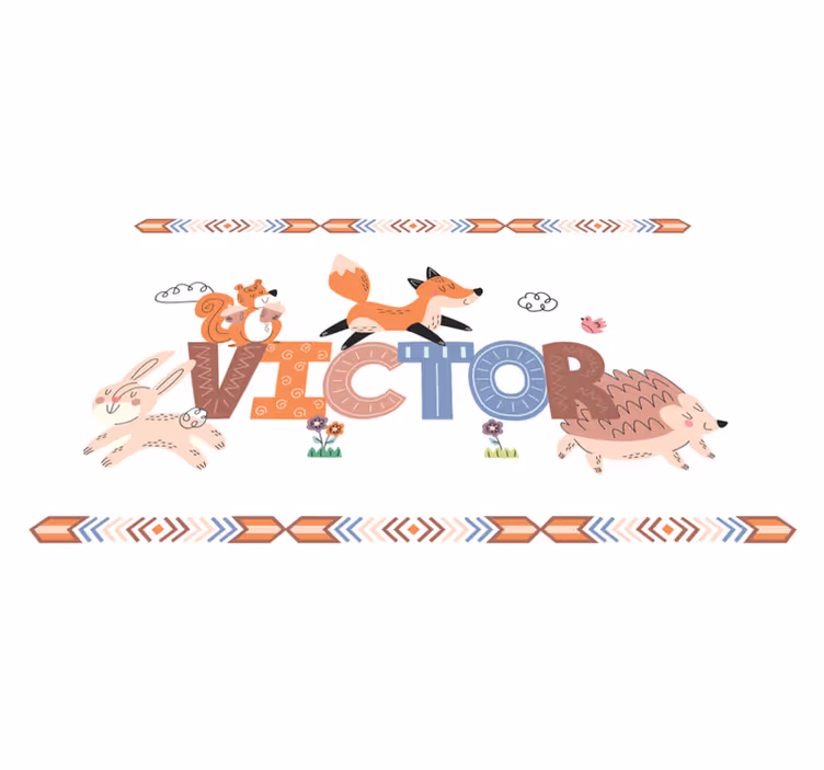 Customizable Critters custom vinyl carpet - TenStickers
