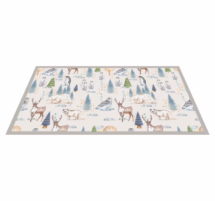 Arctic wildlife animal vinyl carpet - TenStickers