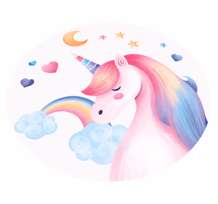 Unicorn Fantasy kids vinyl carpet - TenStickers