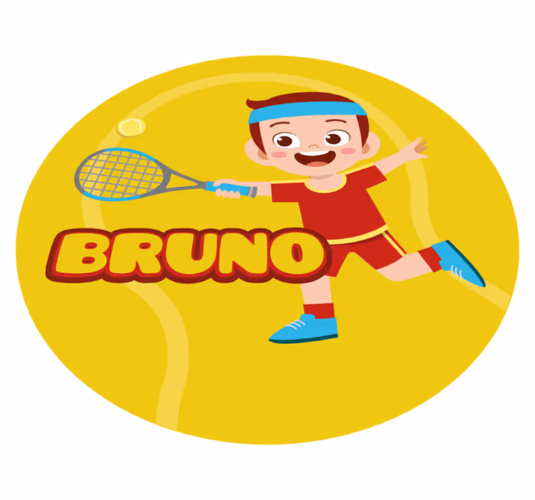 Personalized Sports custom vinyl carpet - TenStickers