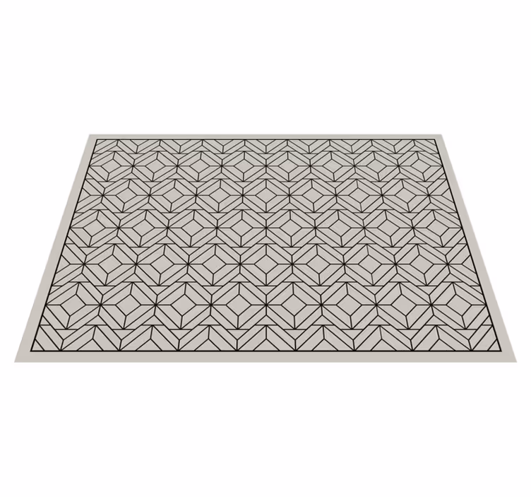 Geometric Bath Mat bathroom vinyl carpet - TenStickers