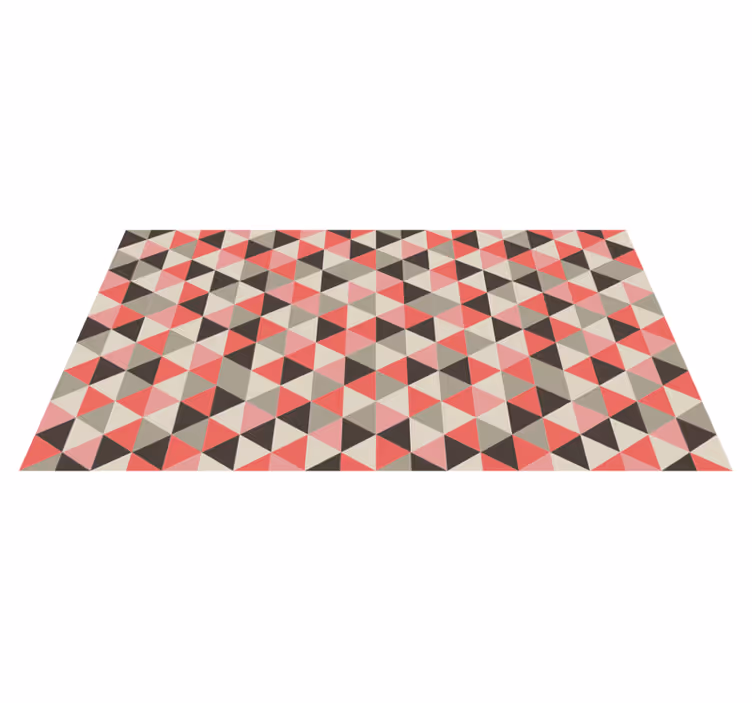 Cubist Triangular Array geometric vinyl carpet - TenStickers