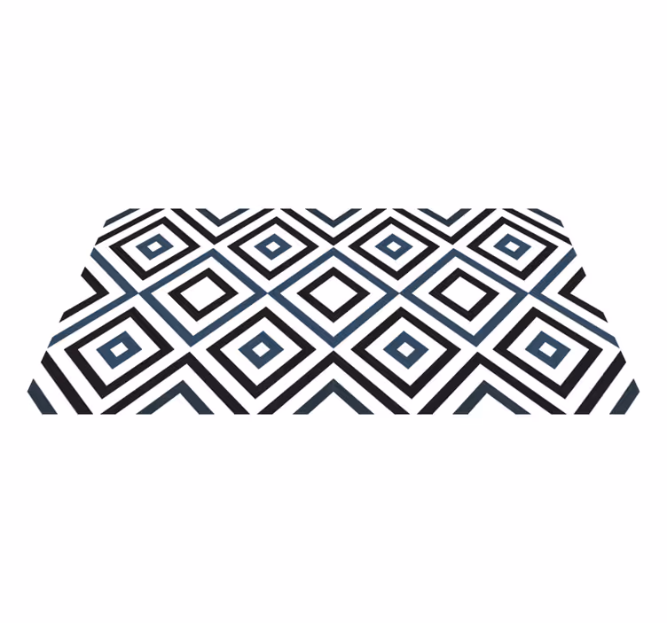 Diamond Contrast geometric vinyl carpet - TenStickers