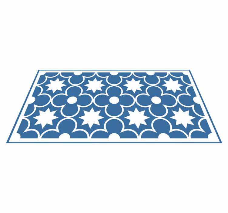 Traditional Motif tile vinyl carpet - TenStickers