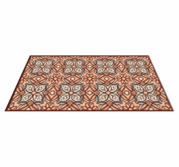 Symmetrical Pattern geometric vinyl carpet - TenStickers
