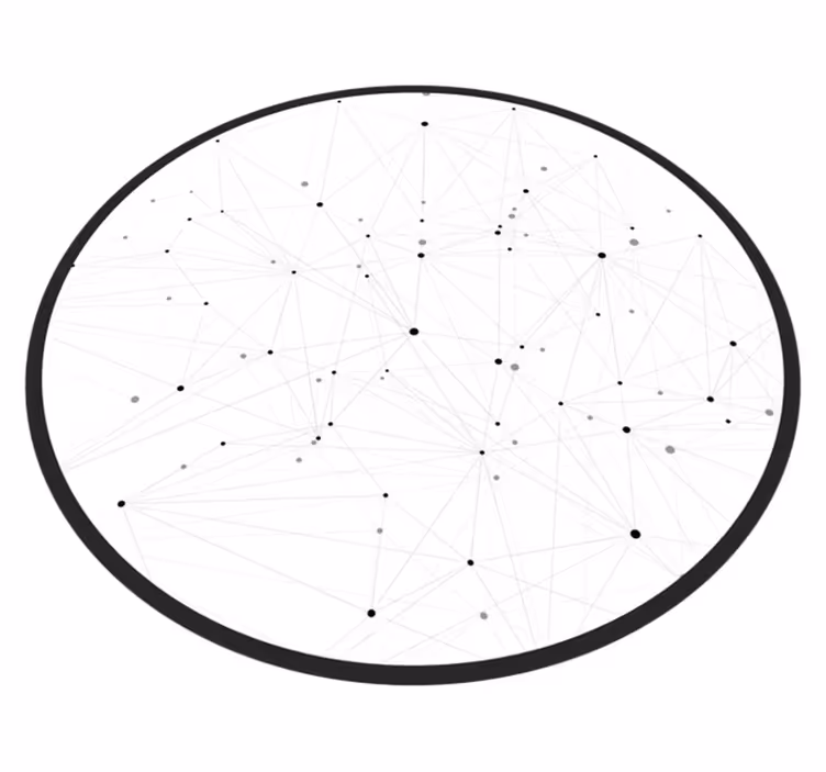 Abstract Network Pattern modern vinyl carpet - TenStickers