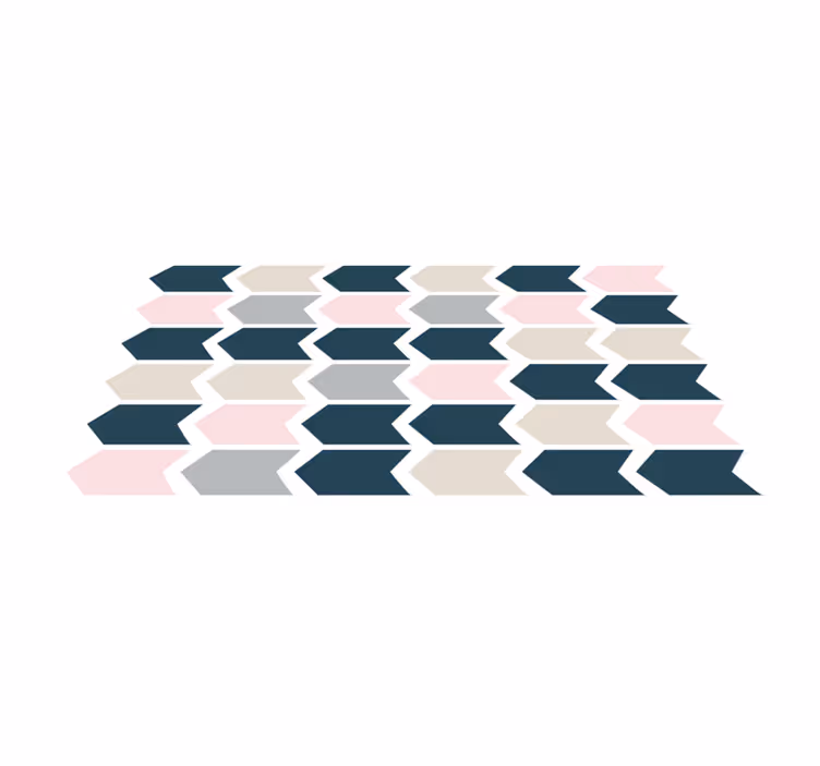 Geometric vinyl carpet with chic geometric design - TenStickers