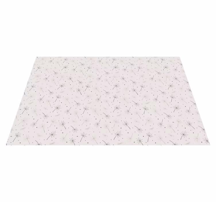Dandelion Pattern floral vinyl carpet - TenStickers