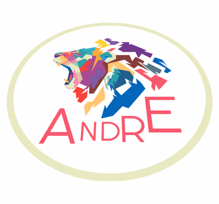 Colorful Lion Personalization custom vinyl carpet - TenStickers