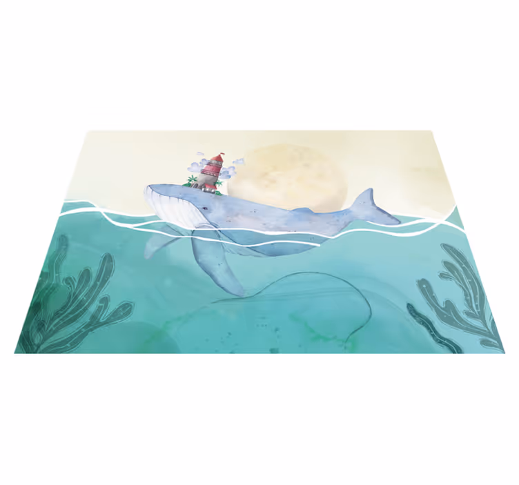 Whimsical Ocean Life kids vinyl carpet - TenStickers