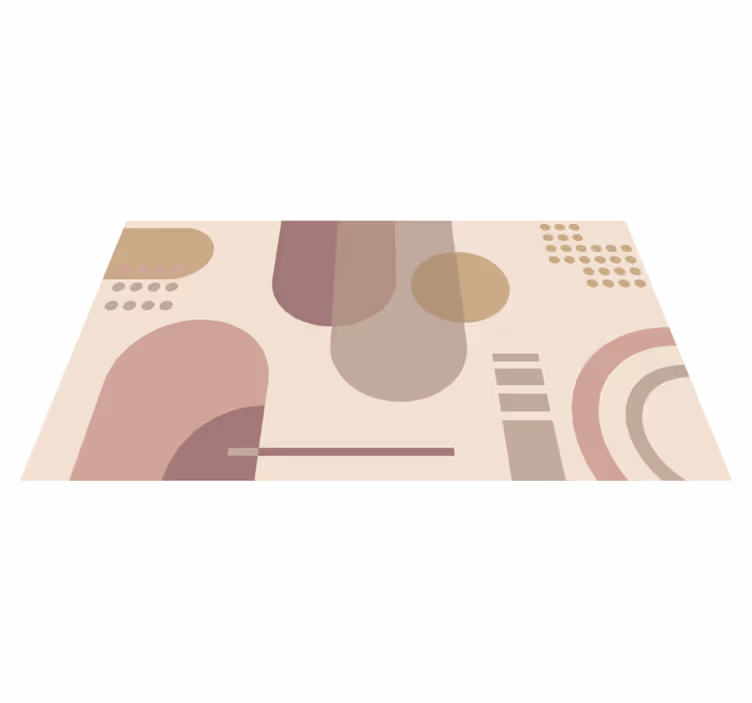 Geometric vinyl carpet in geometric shapes harmony - TenStickers