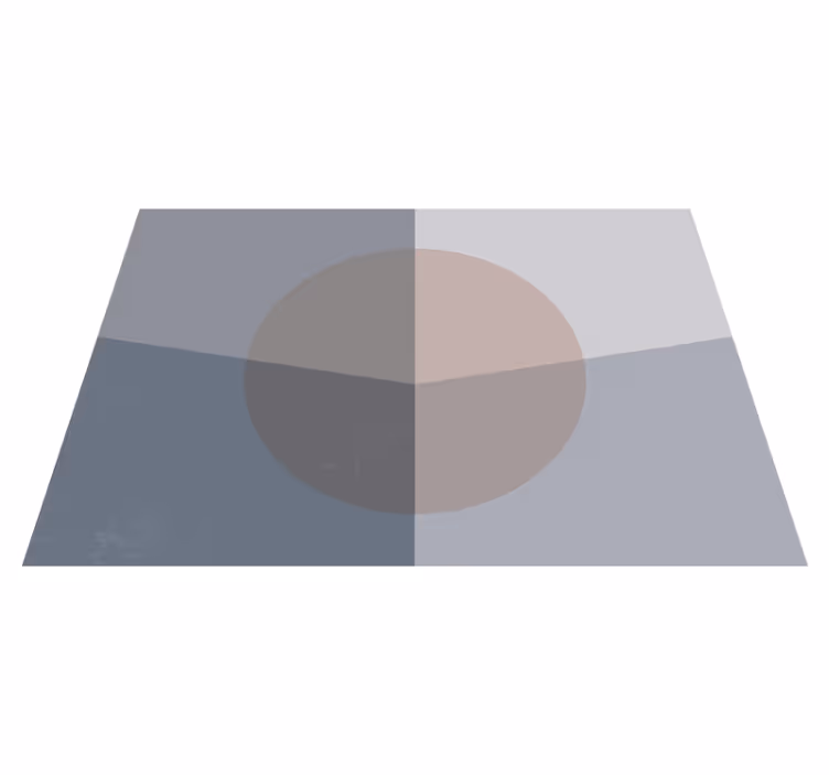 Overlapping Circles geometric vinyl carpet - TenStickers