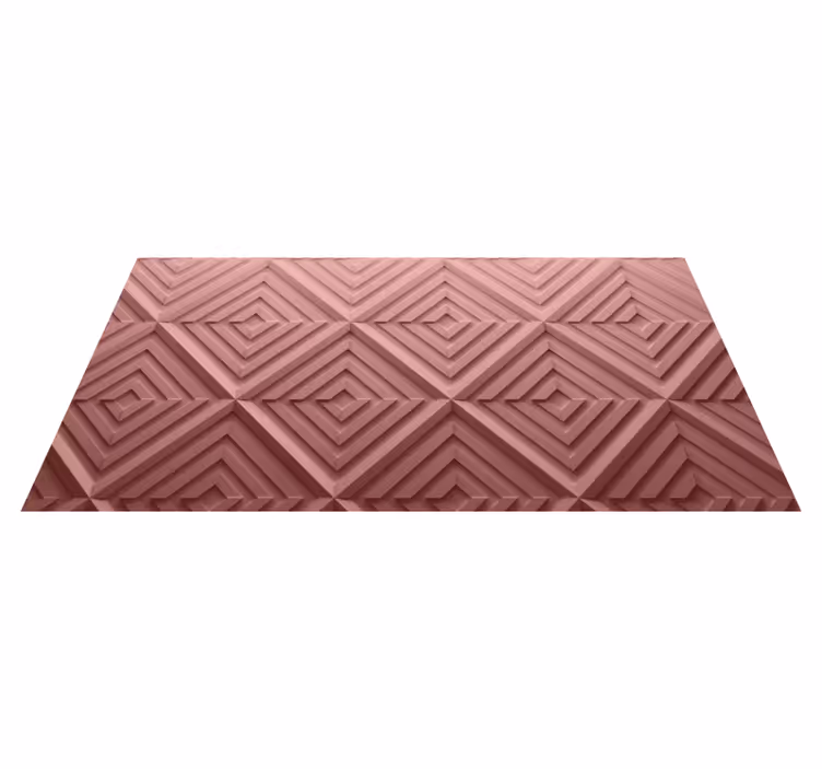 Chevron Textured Surface geometric vinyl carpet - TenStickers