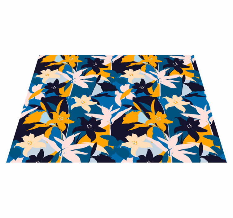 Flower Arrangement floral vinyl carpet - TenStickers