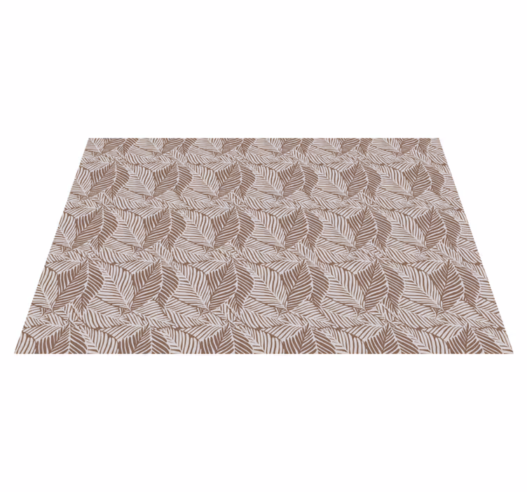 Leaf Patterned Surface floral vinyl carpet - TenStickers