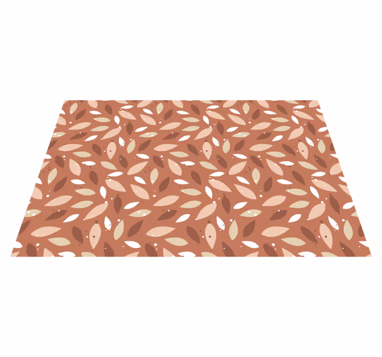 Leafy Pattern floral vinyl carpet - TenStickers