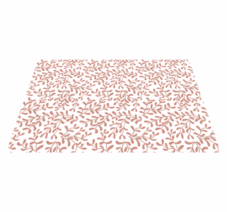 Elegant Leaf Concept floral vinyl carpet - TenStickers