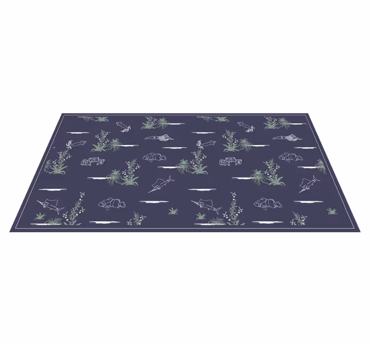 Nature vinyl carpet with nature-inspired designs - TenStickers