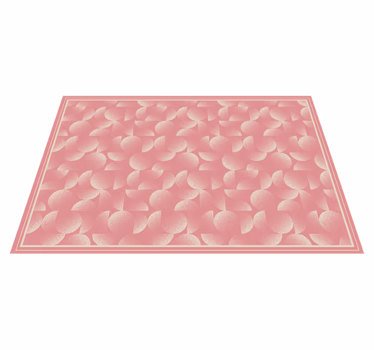 Ginkgo Leaf Pattern pink vinyl carpet - TenStickers