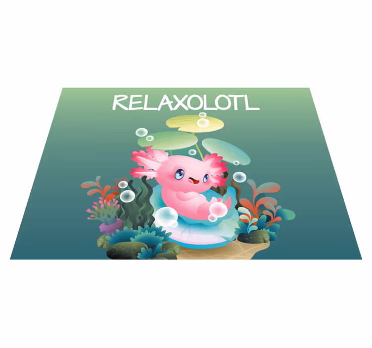 RELAXOLOTL POND kids vinyl carpet - TenStickers