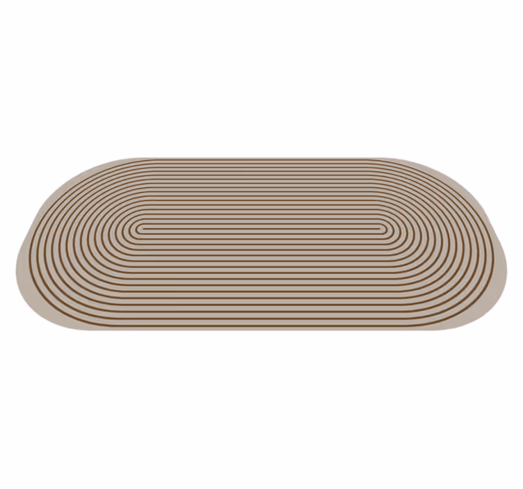 Contour Lines striped vinyl carpet - TenStickers