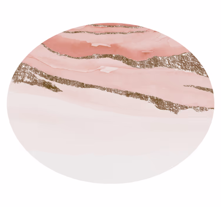 Abstract Textured Circular Design pink vinyl carpet - TenStickers