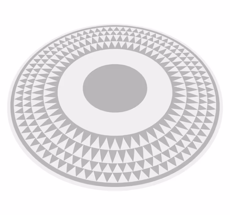 Concentric Circles Pattern geometric vinyl carpet - TenStickers
