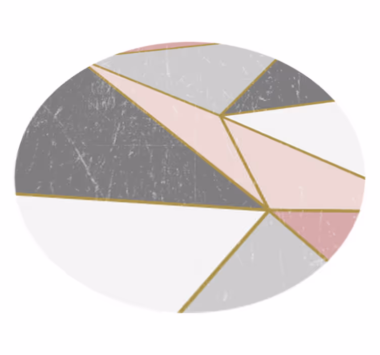 Abstract Marble Forms geometric vinyl carpet - TenStickers