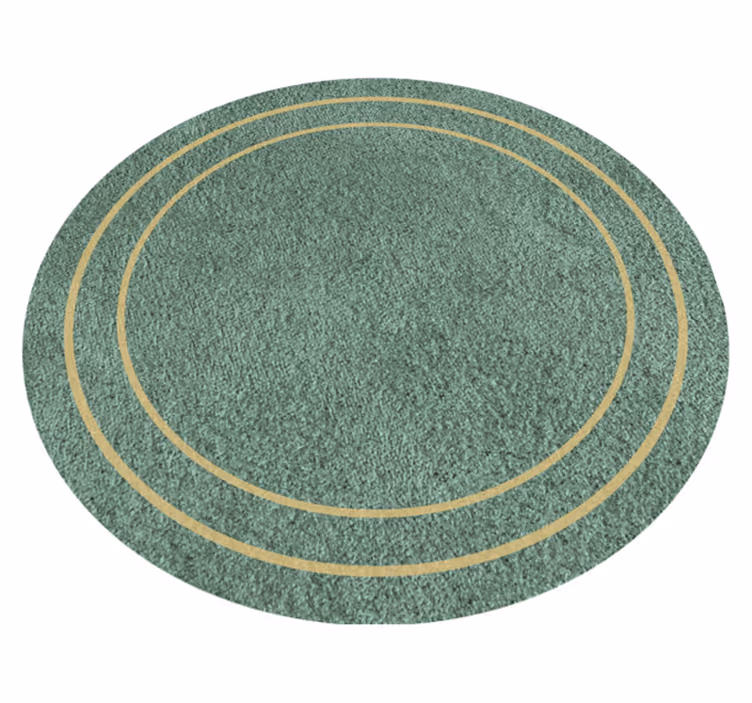Circular Minimal Design minimalist vinyl carpet - TenStickers