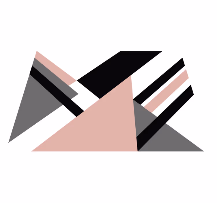 Angular Contrast geometric vinyl carpet - TenStickers