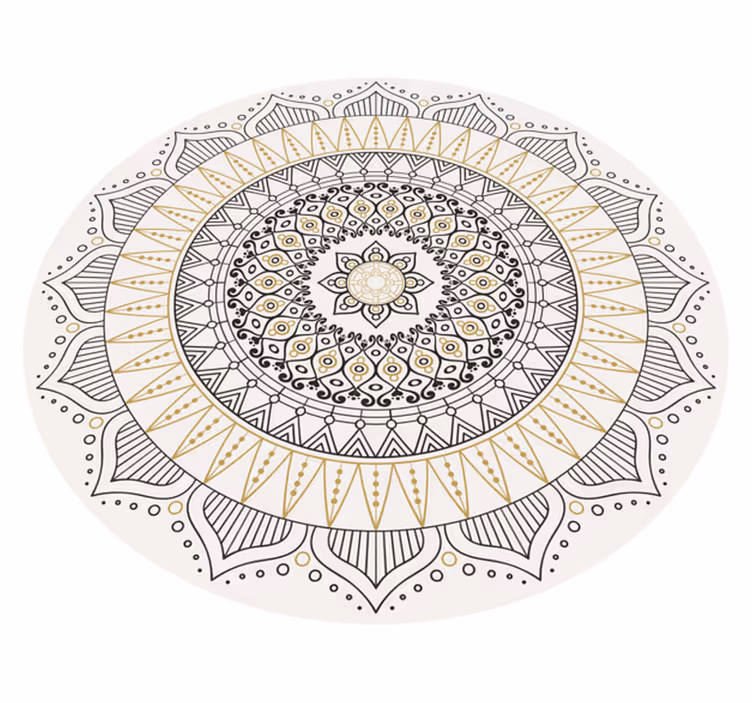 Mandala vinyl carpet mandala centerpiece - TenStickers