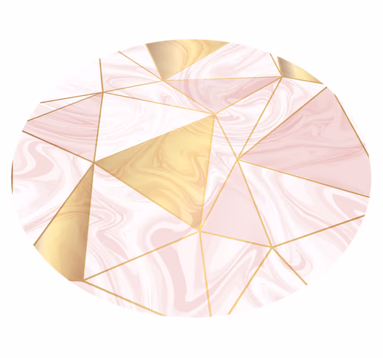 Geometric vinyl carpet geometric pastel mosaic - TenStickers