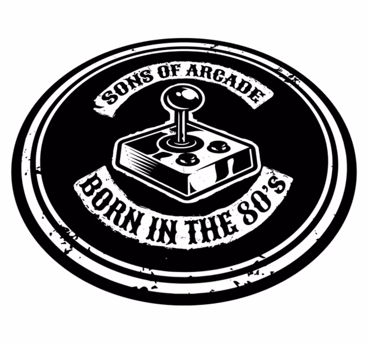 Arcade Nostalgia Born 80s custom vinyl carpet - TenStickers
