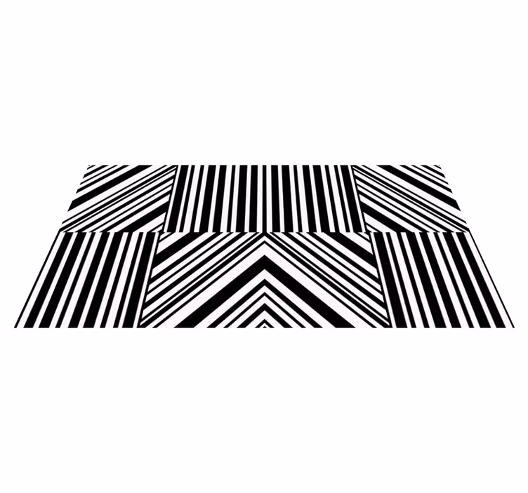 Bold striped pattern striped vinyl carpet - TenStickers