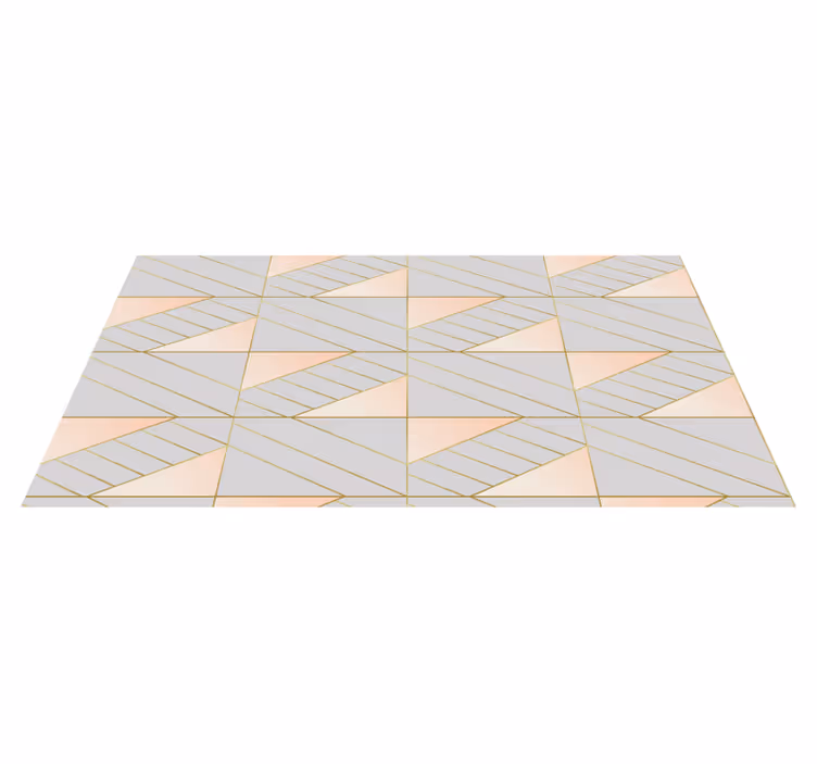 Geometric patterned geometric vinyl carpet - TenStickers
