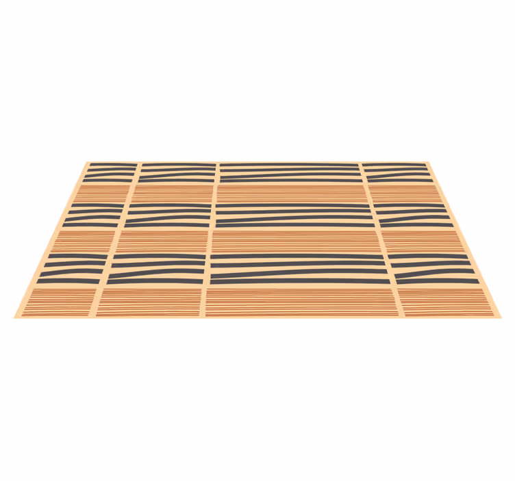 Layered striped elegance bedroom vinyl carpet - TenStickers