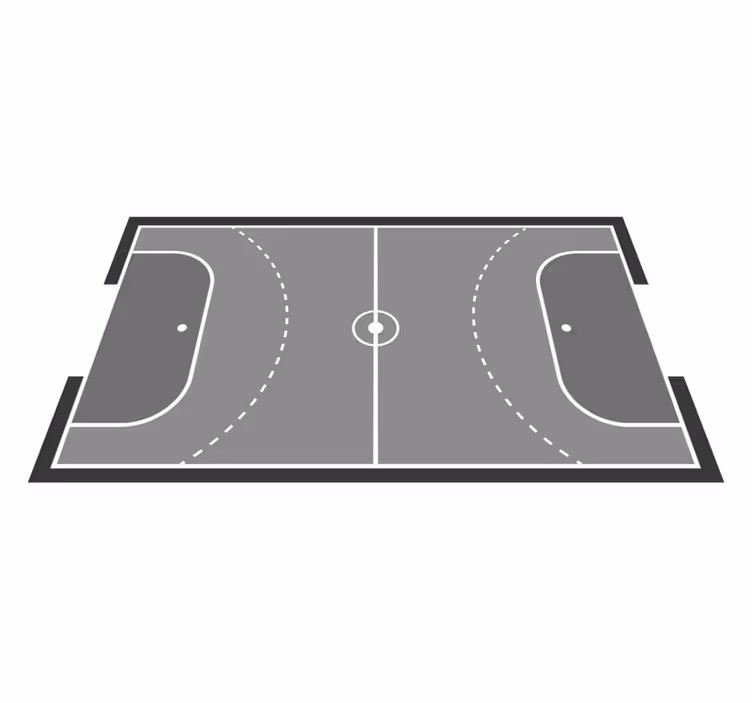 Handball court design game vinyl carpet - TenStickers