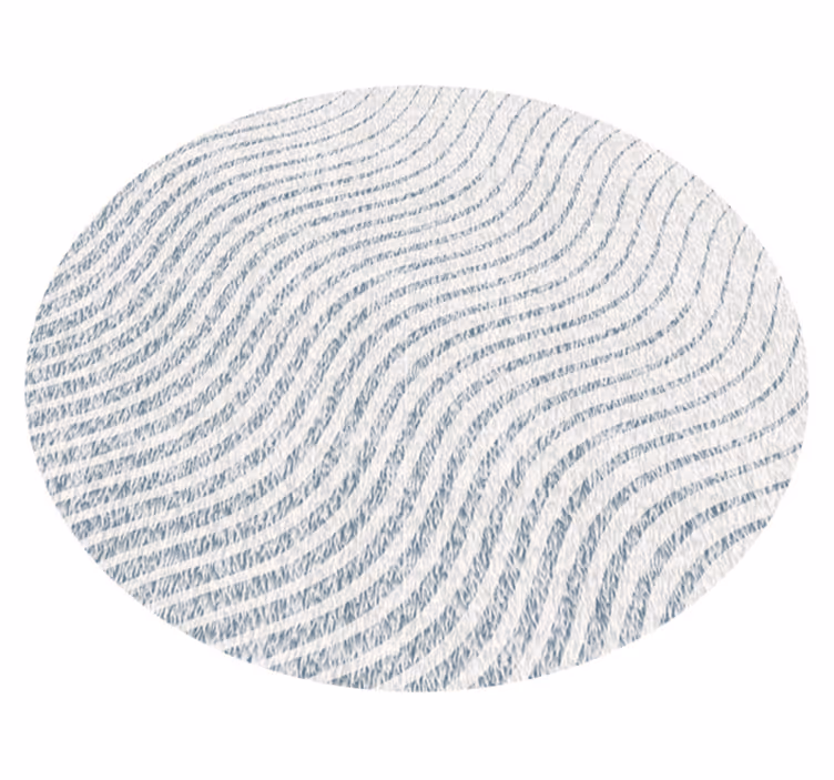 Soft wave patterns living room vinyl carpet - TenStickers