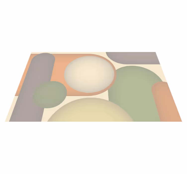Contemporary Circular Patterns modern vinyl carpet - TenStickers
